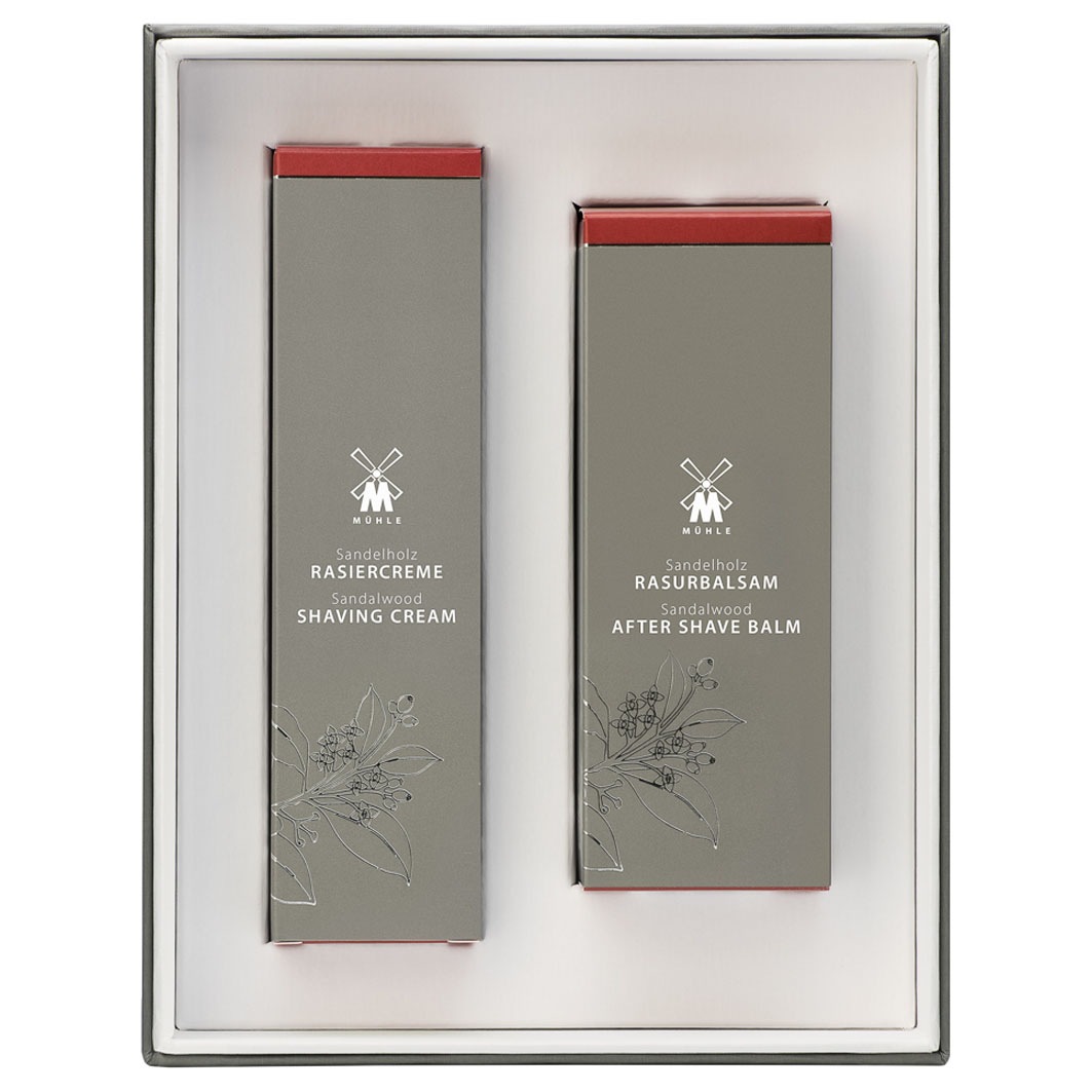 Skincareset Rasiercreme und After Shave Balm mit Sandelholz