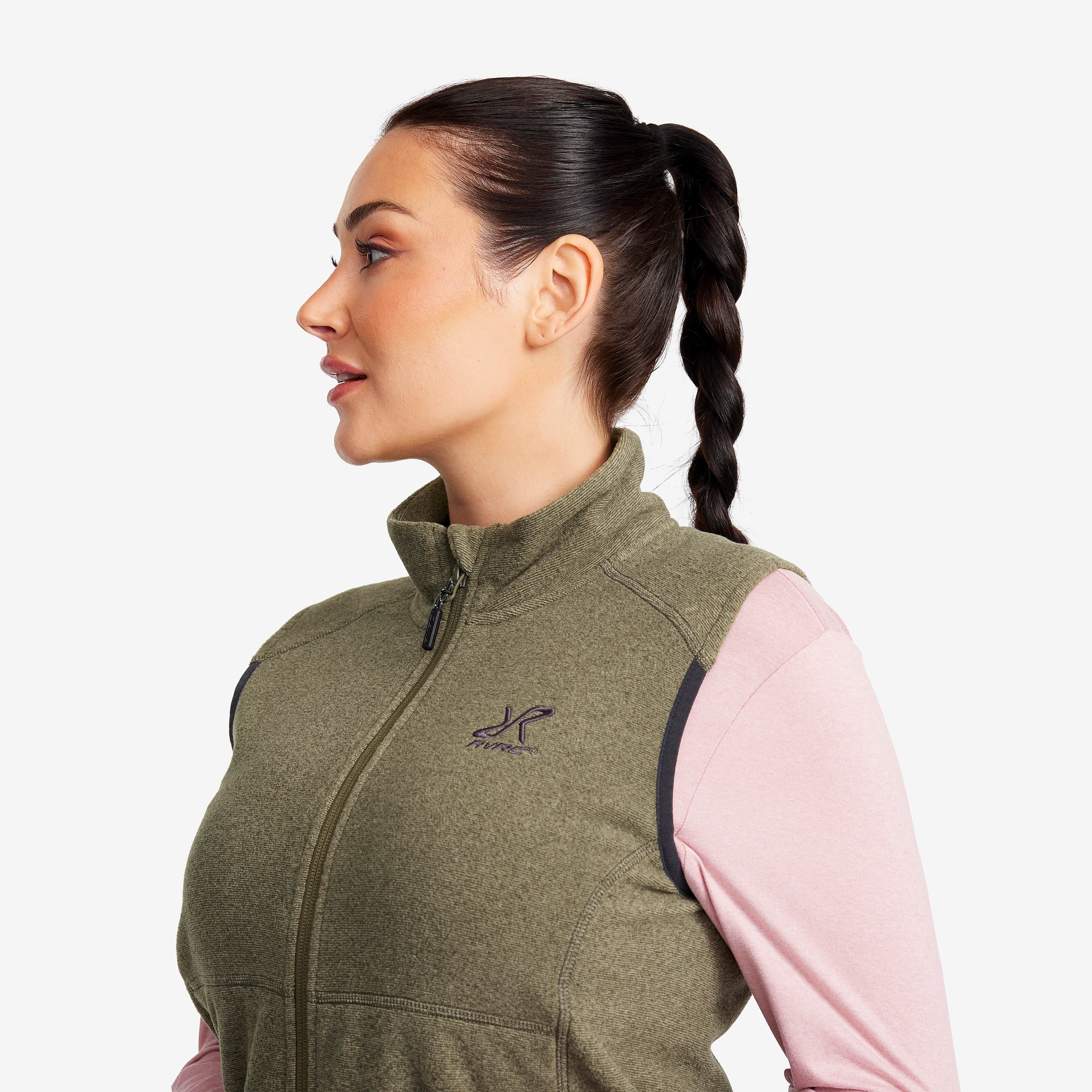 Essential Fleece Vest Femme Grape Leaf