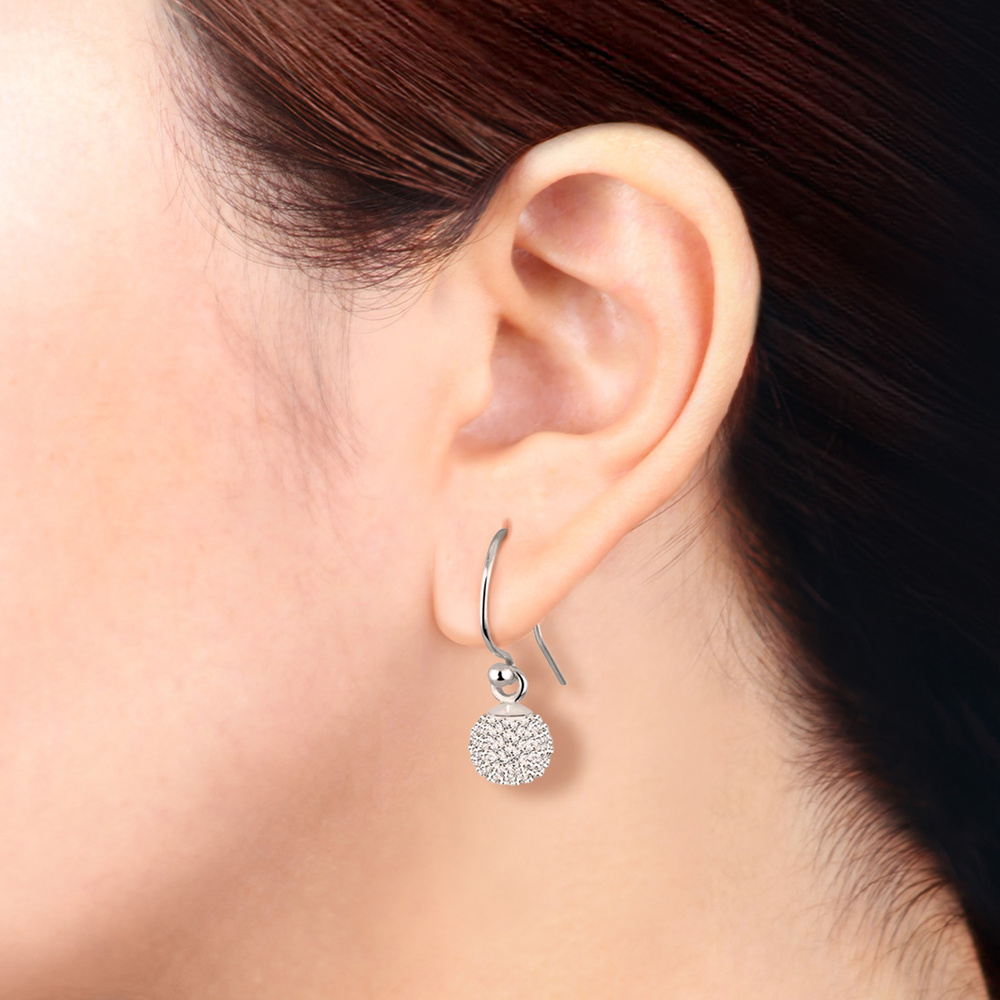 Elli Elli Ensemble de Bijoux Kugel Kristalle 925 Sterling Silber Bijoux