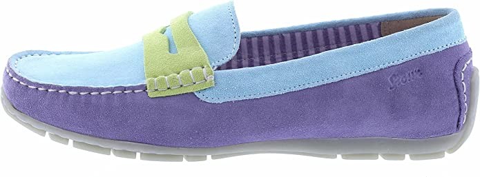 SIOUX Klassische Slipper blau Carmona-700