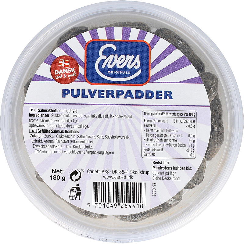 Pulverpadder 180 g Evers