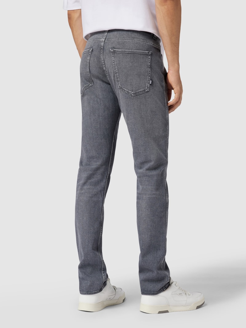Jeans im Slim Fit Modell 'Delaware' in mittelgrau