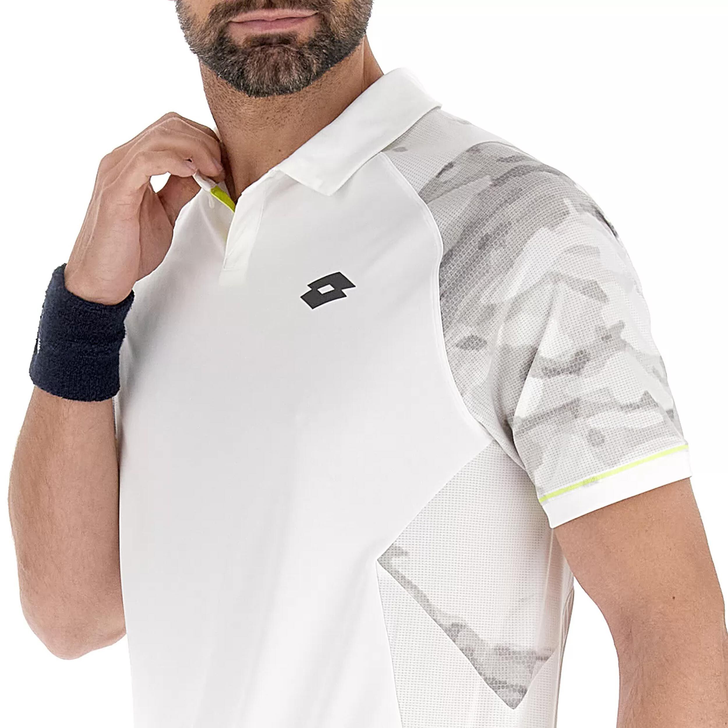 Tech Polo Herren - Weiß, Grau