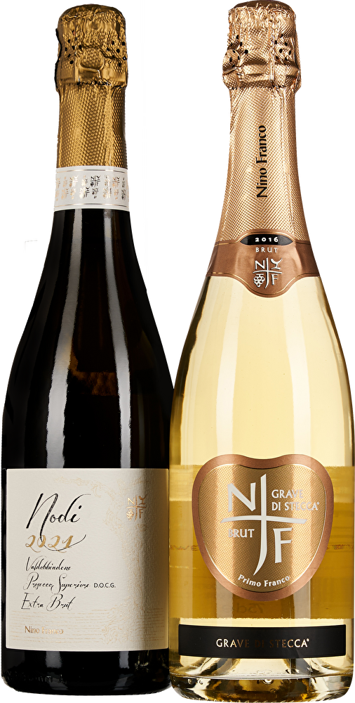 Nino Franco 2er-Set Prosecco Nodi 2021 & Grave di Stecca 2016 im Geschenkkarton