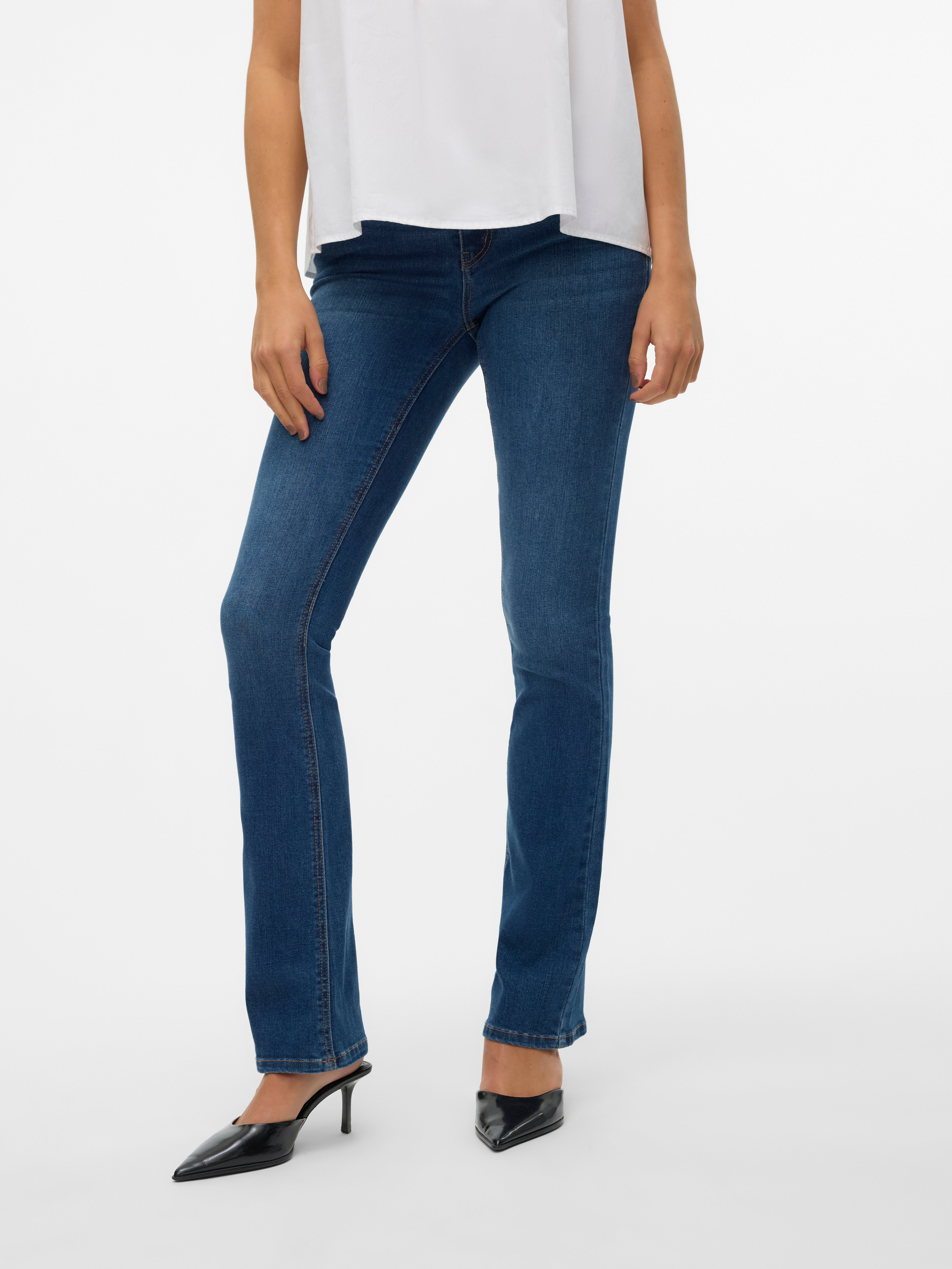 VMSYLVIA Niedrige Taille Ausgestellt Jeans