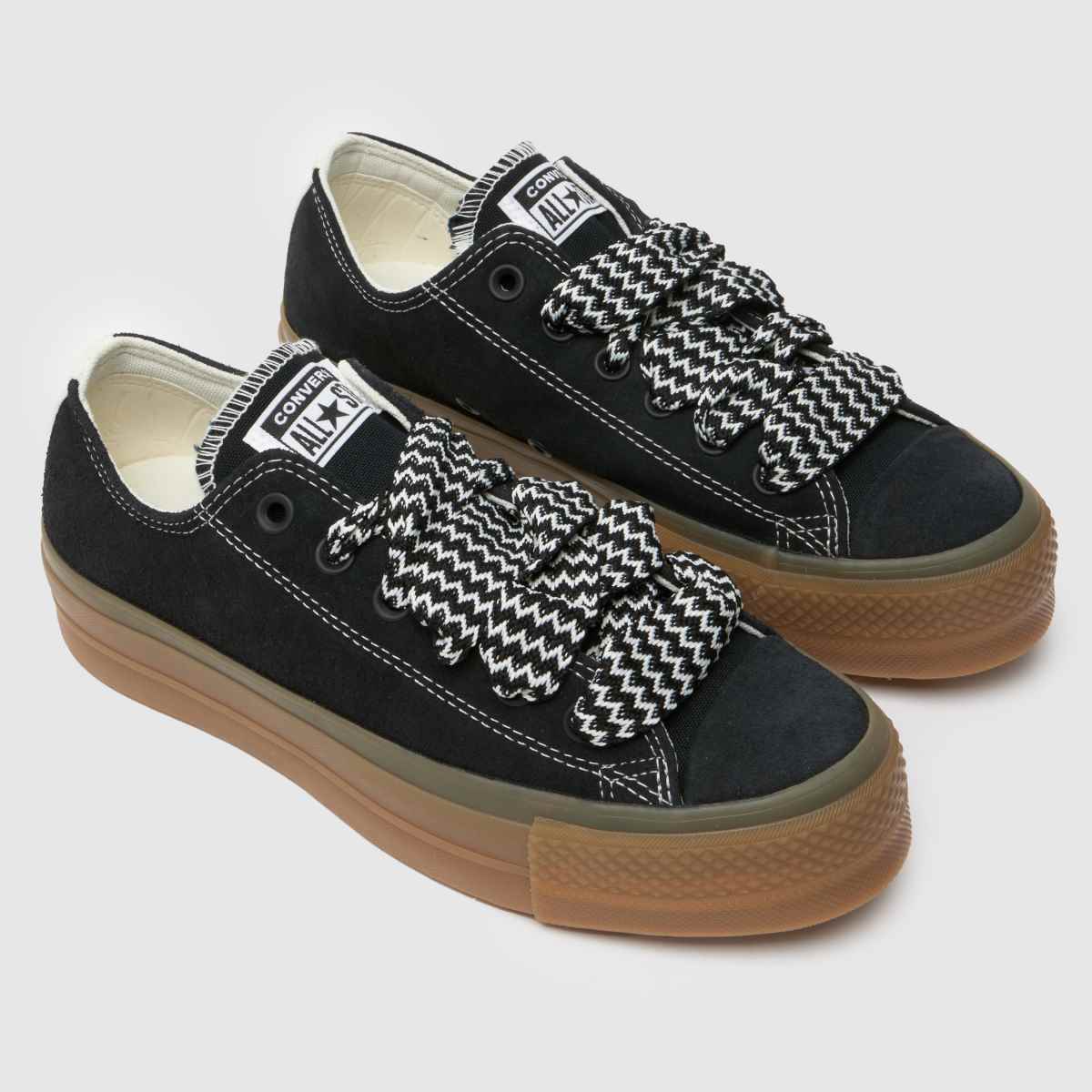 Converse – All Star – Svarta oxskor med lift