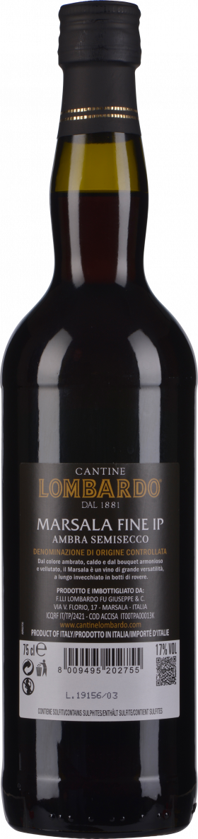 Lombardo Marsala Fine I.P. Ambra Semi-Secco
