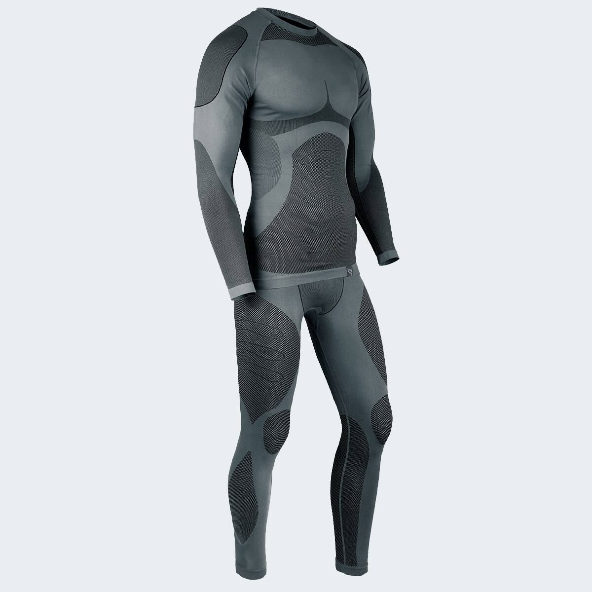 Black Snake Python Grey Herren Funktionsunterwäsche Set