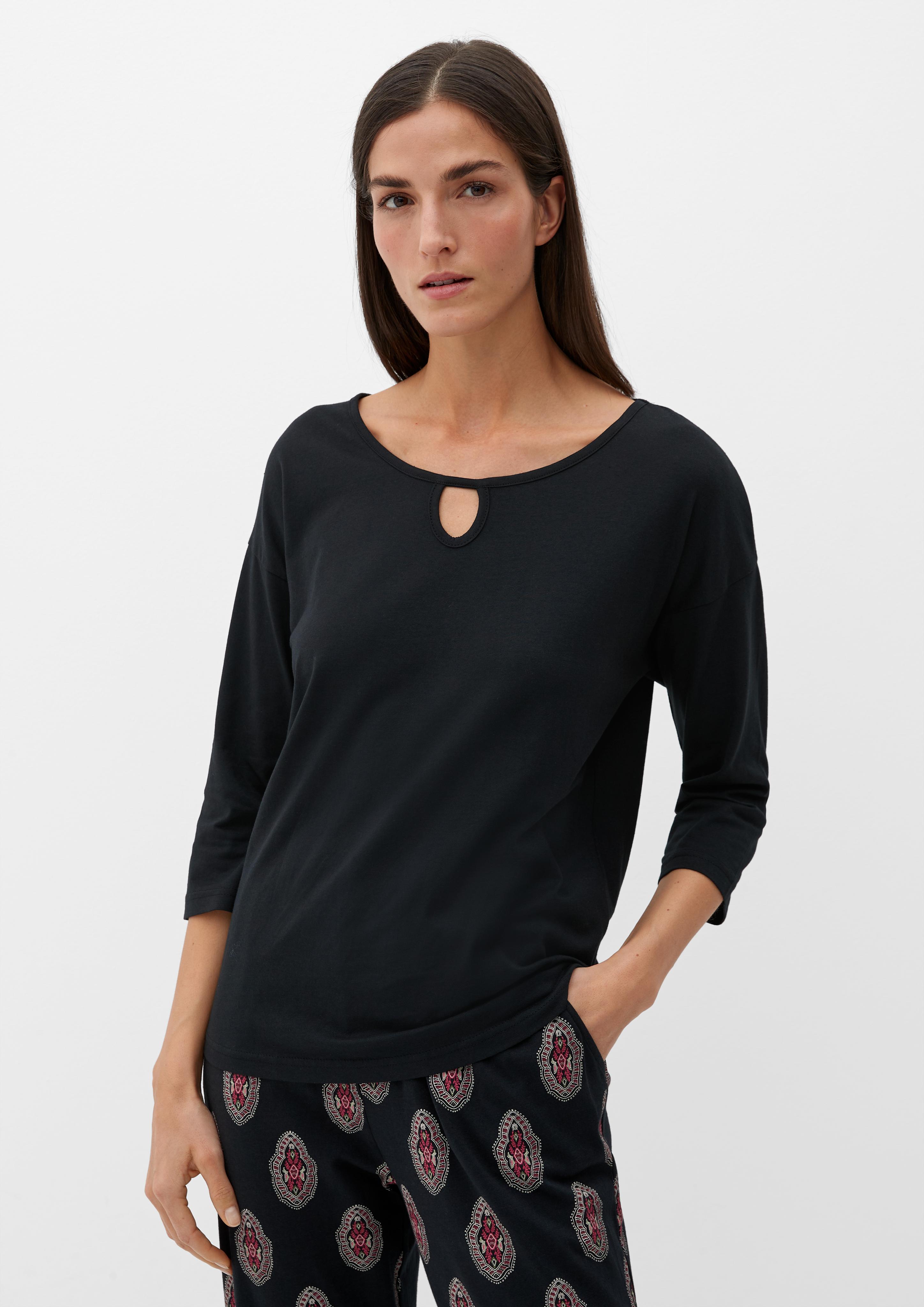 Pyjamashirt im Baumwollmix  6008012-9999
