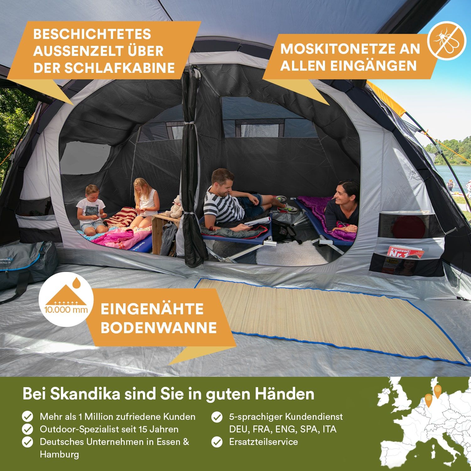 Skandika Gotland 6 Sleeper Protect Tunnelzelt