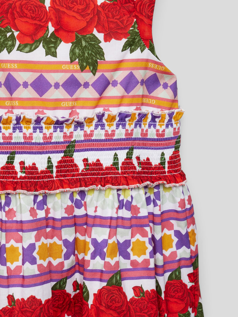 Kleid mit Allover-Print Modell 'POPELINE' in offwhite