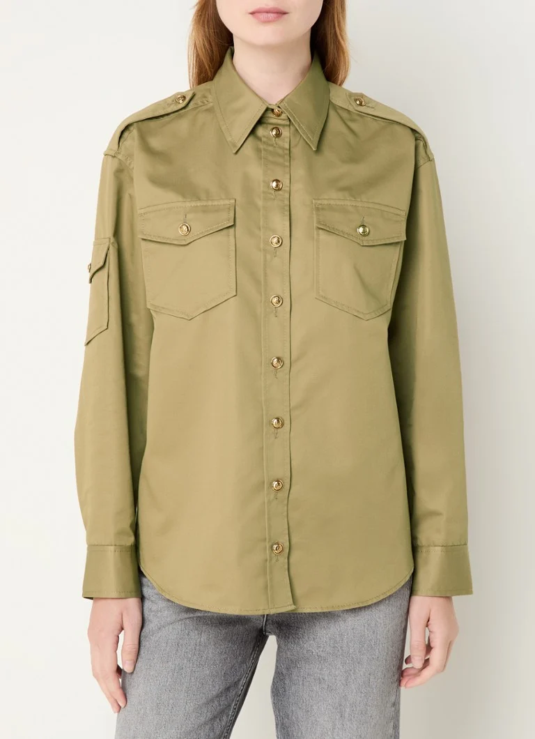 Sandro  Blouse met borstzakken en sierknopen