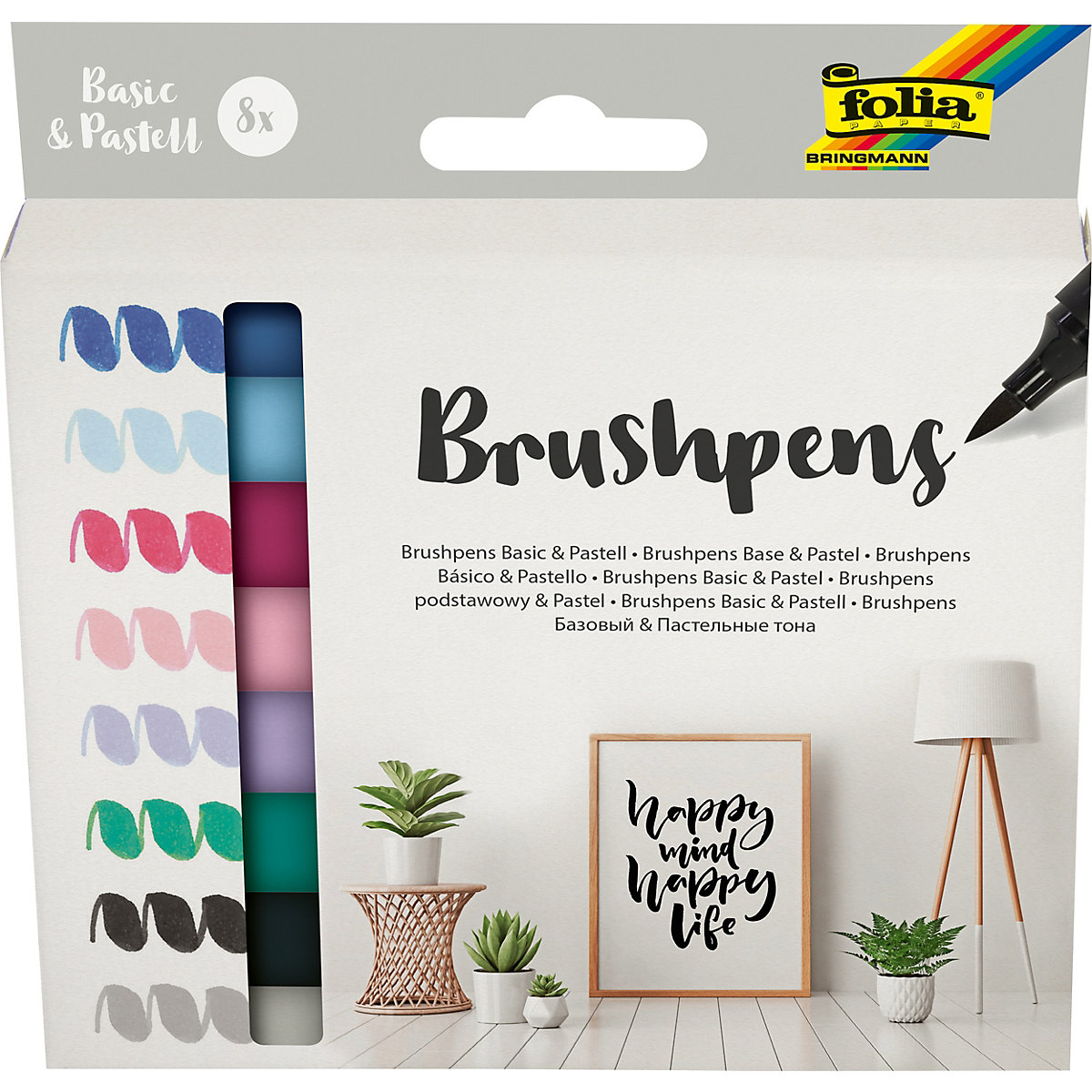 Brushpens, 8er Set