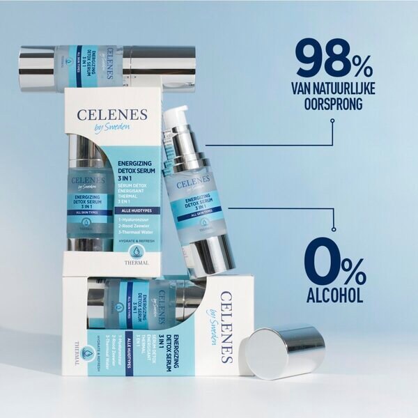 Celenes By Sweden 3 az 1-ben energizáló méregtelenítő szérum 30ml, minden bőrtípusra