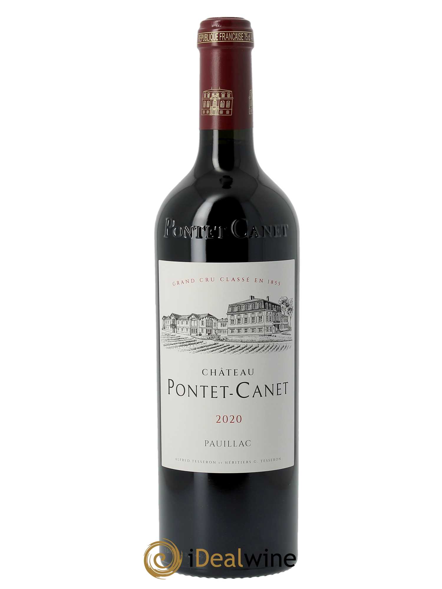 Château Pontet Canet 5ème Grand Cru Classé (CBO à partir de 6 BTS) 2020 - Lot de 1 Bouteille