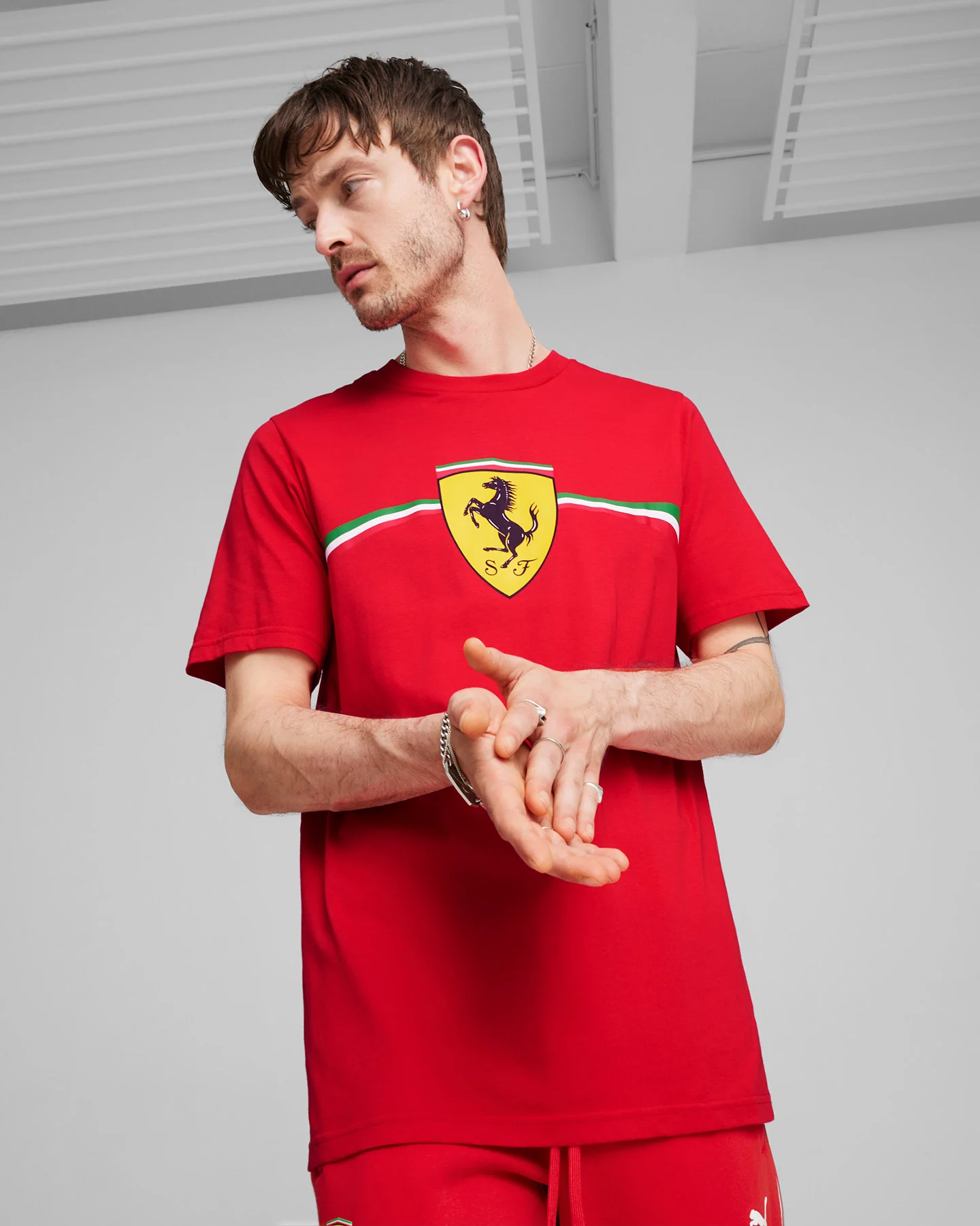 Pánske tričko Puma Ferrari Race Big Shield Heritage M 623807-02