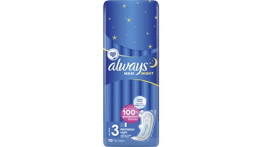 Always MAXI Damenbinden ProFresh Night 10ST