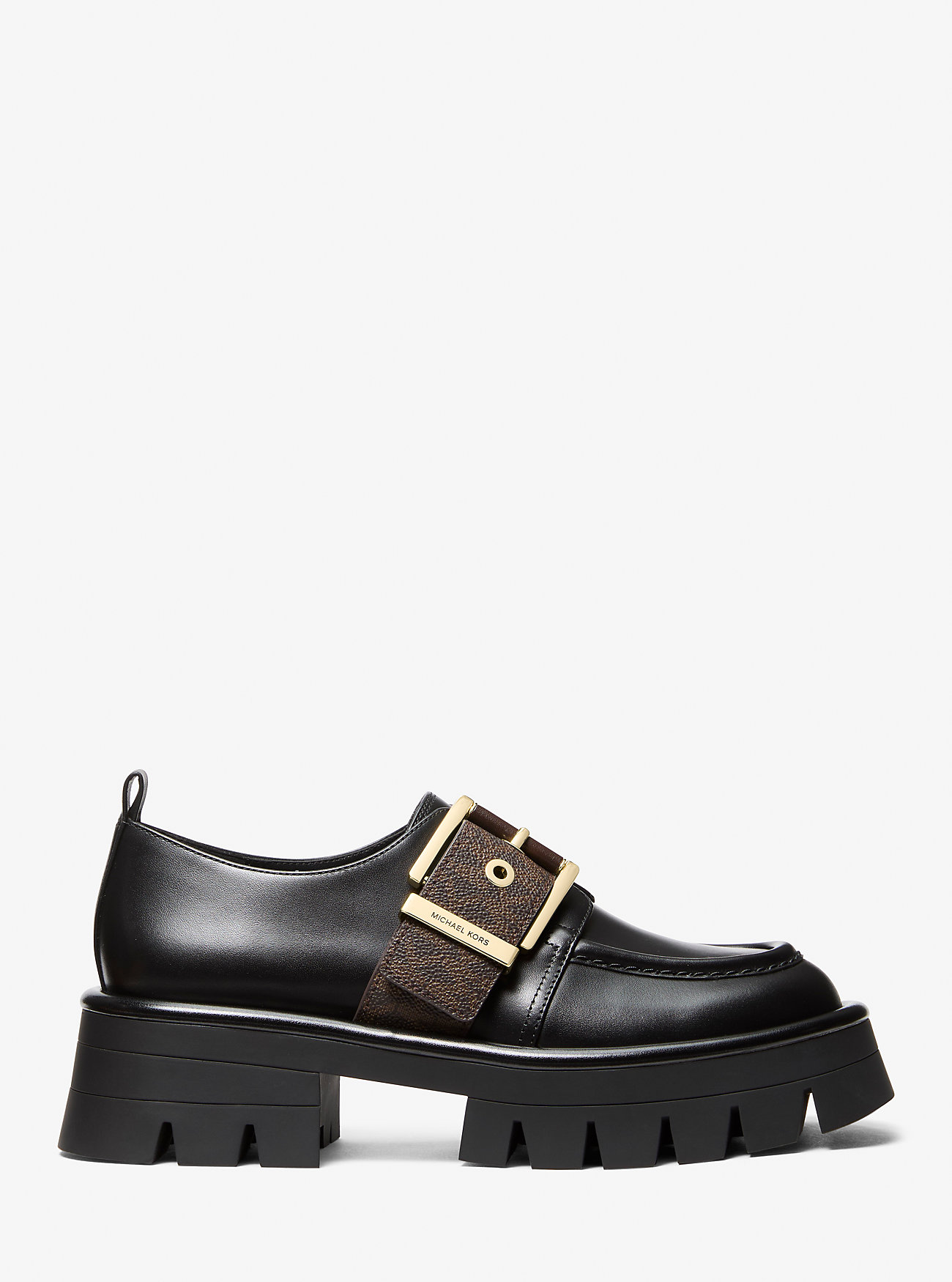 Colby Signature Logo Trim og Skinnloafer - BRUN/SVART