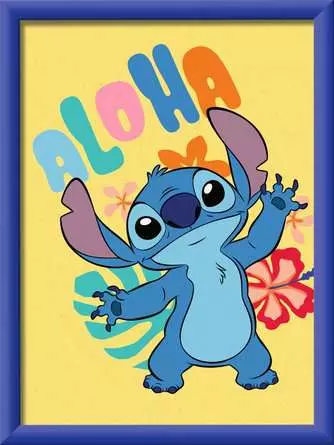 CreArt Disney Stitch - Malen nach Zahlen für Kinder ab 9 Jahren