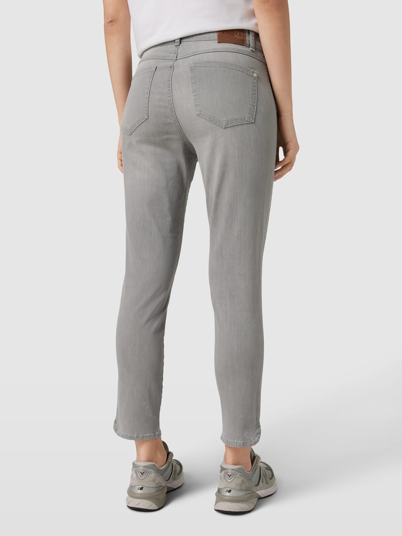 Jeans im 5-Pocket-Design Modell 'ORNELLA' in hellgrau