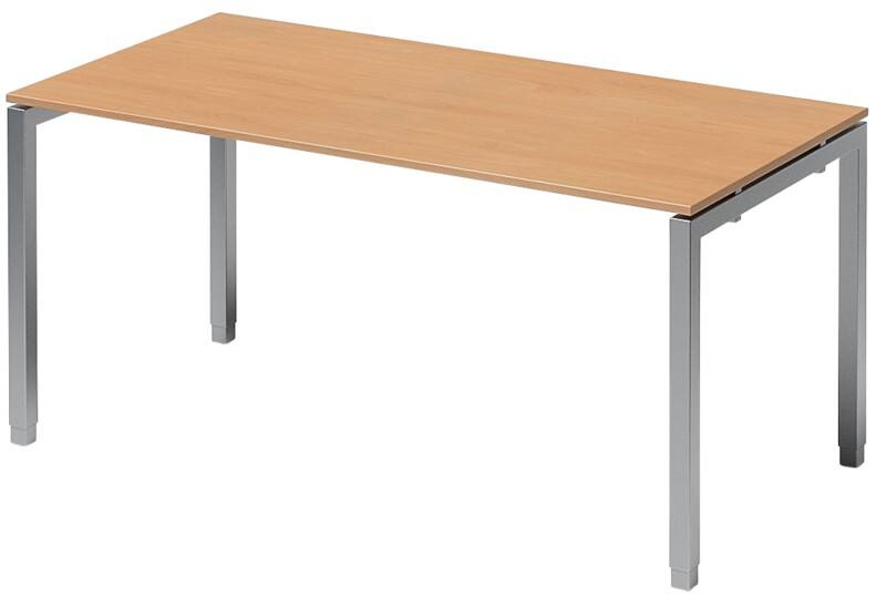 Bisley Schreibtisch Cito Buche, Silber 1.600 x 1.200 x 850 mm