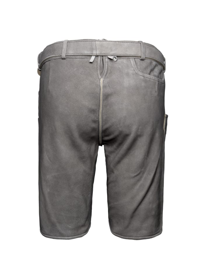 KRÜGER Lederhose Lucius in hellgrau günstig kaufen