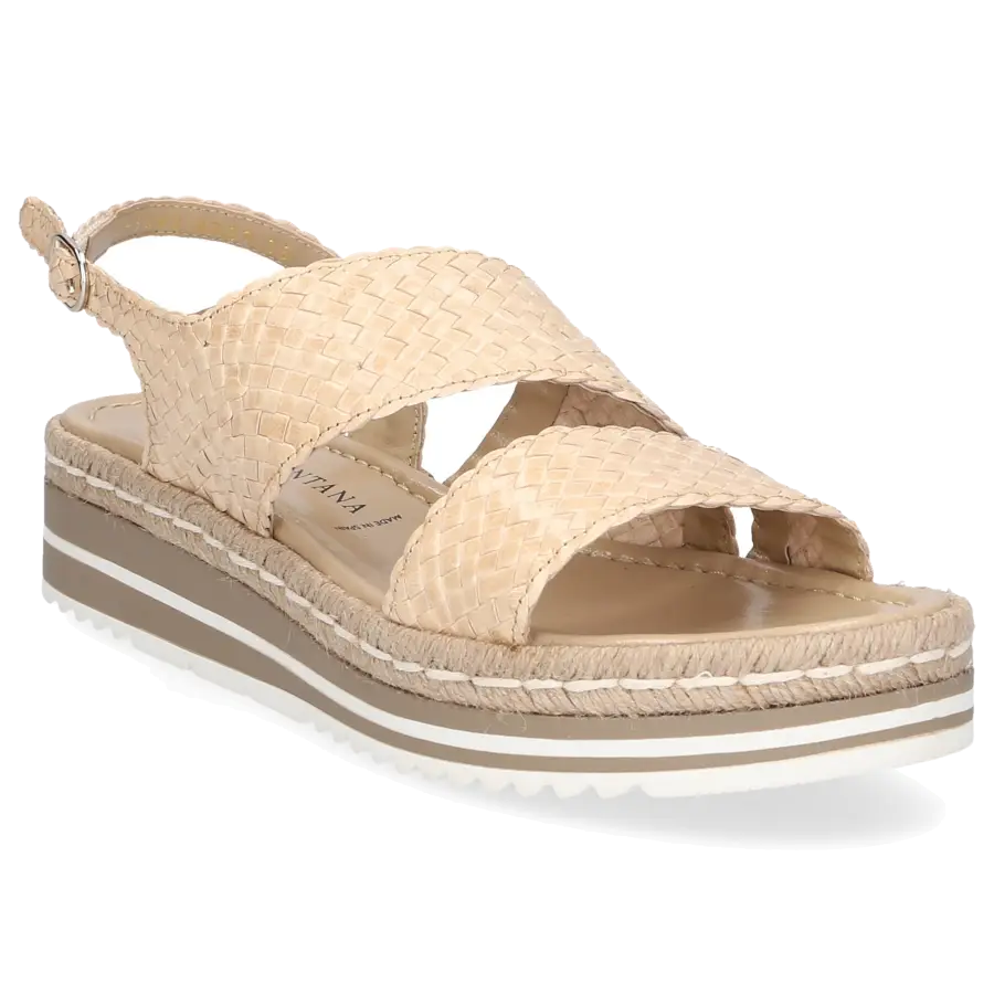 Pons Quintana - Plateausandalen MILAN Kalbsleder - beige