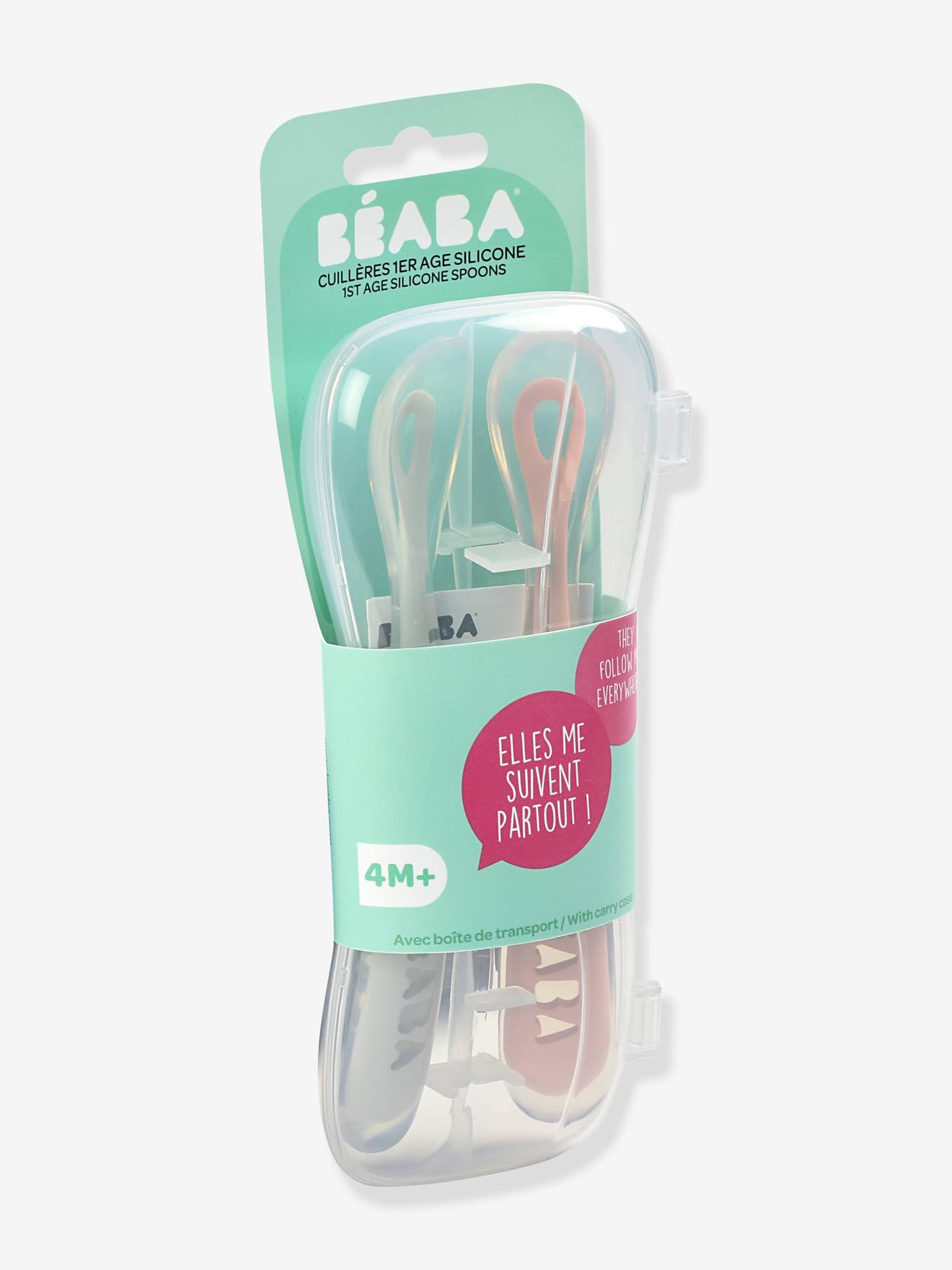 Beaba 2er-Set Babylöffel BEABA - blau/grau