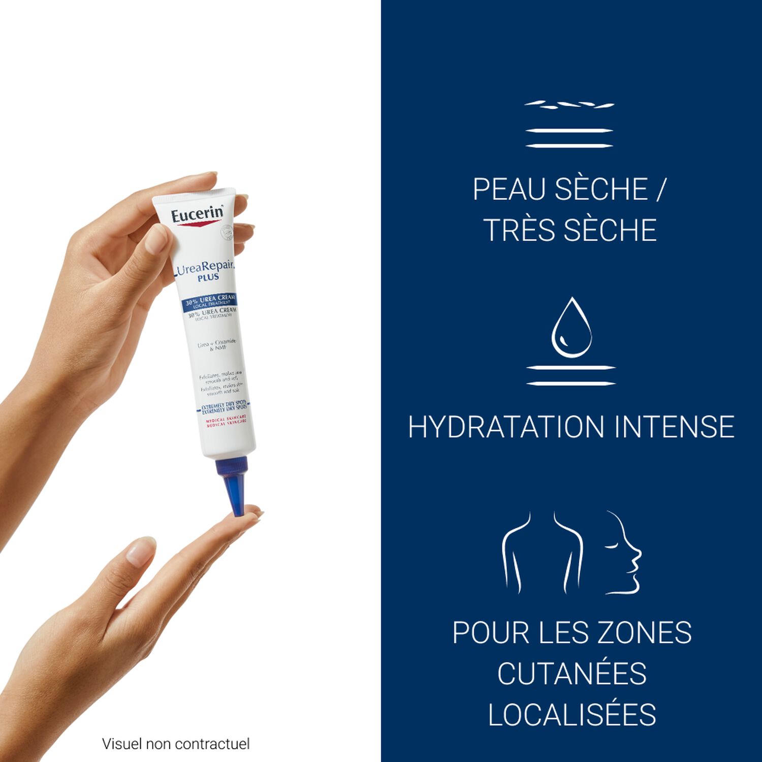 Eucerin Urearepair Plus Crème Emollient 30 % d'Urée - Peaux Sèches