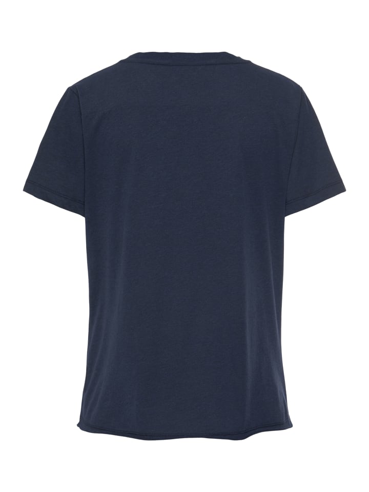 ELBSAND T-Shirt in marine meliert günstig kaufen