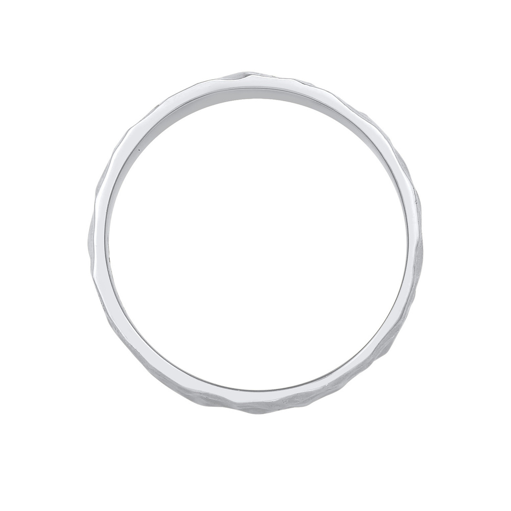 KUZZOI KUZZOI Bague Bague pour homme en argent sterling 925, martelée et massive. Bague
