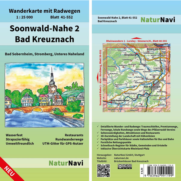 SOONWALD-NAHE 2 - BAD KREUZNACH 1:25 000 - Wanderkarte