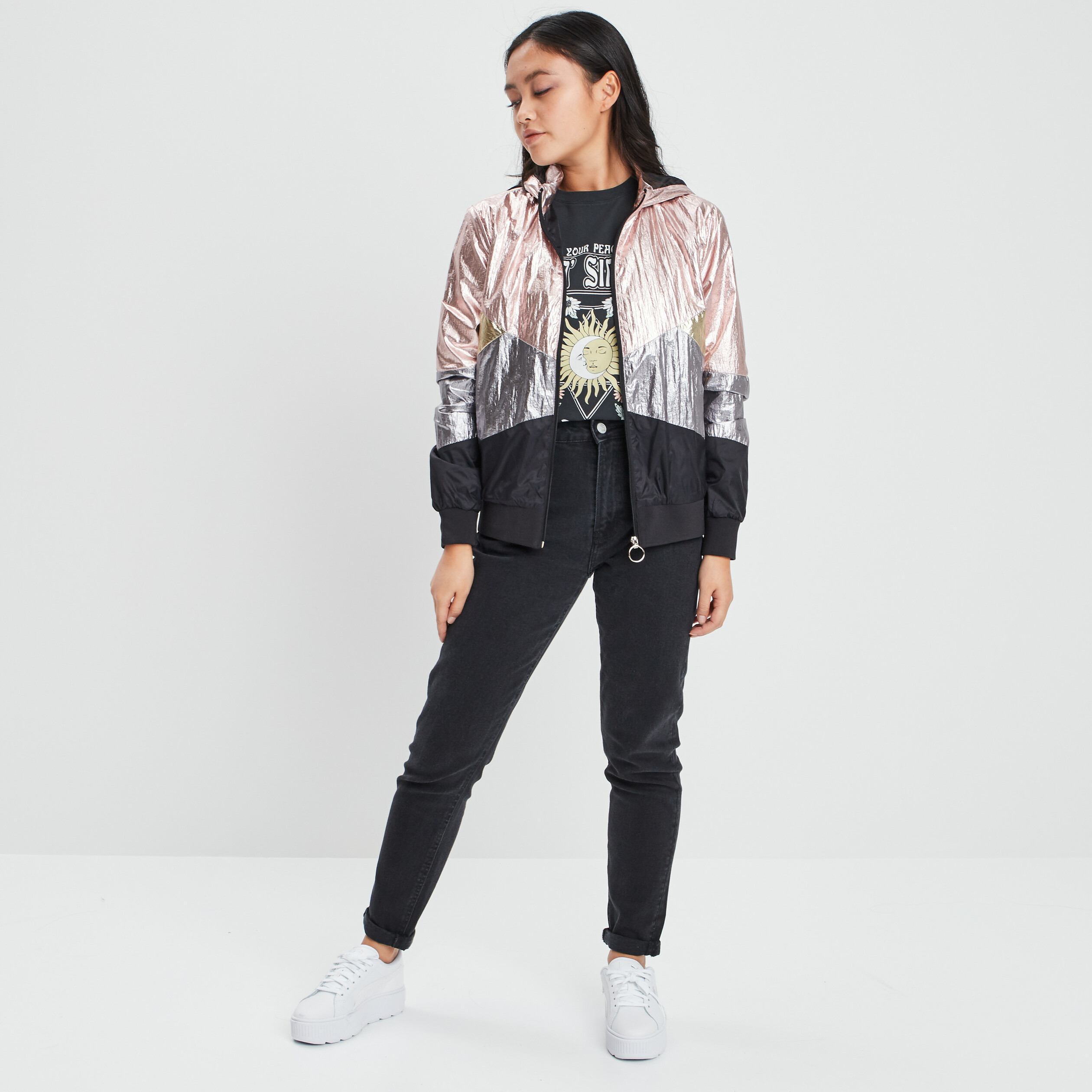 T-shirt manches courtes gris foncé femme | La Halle