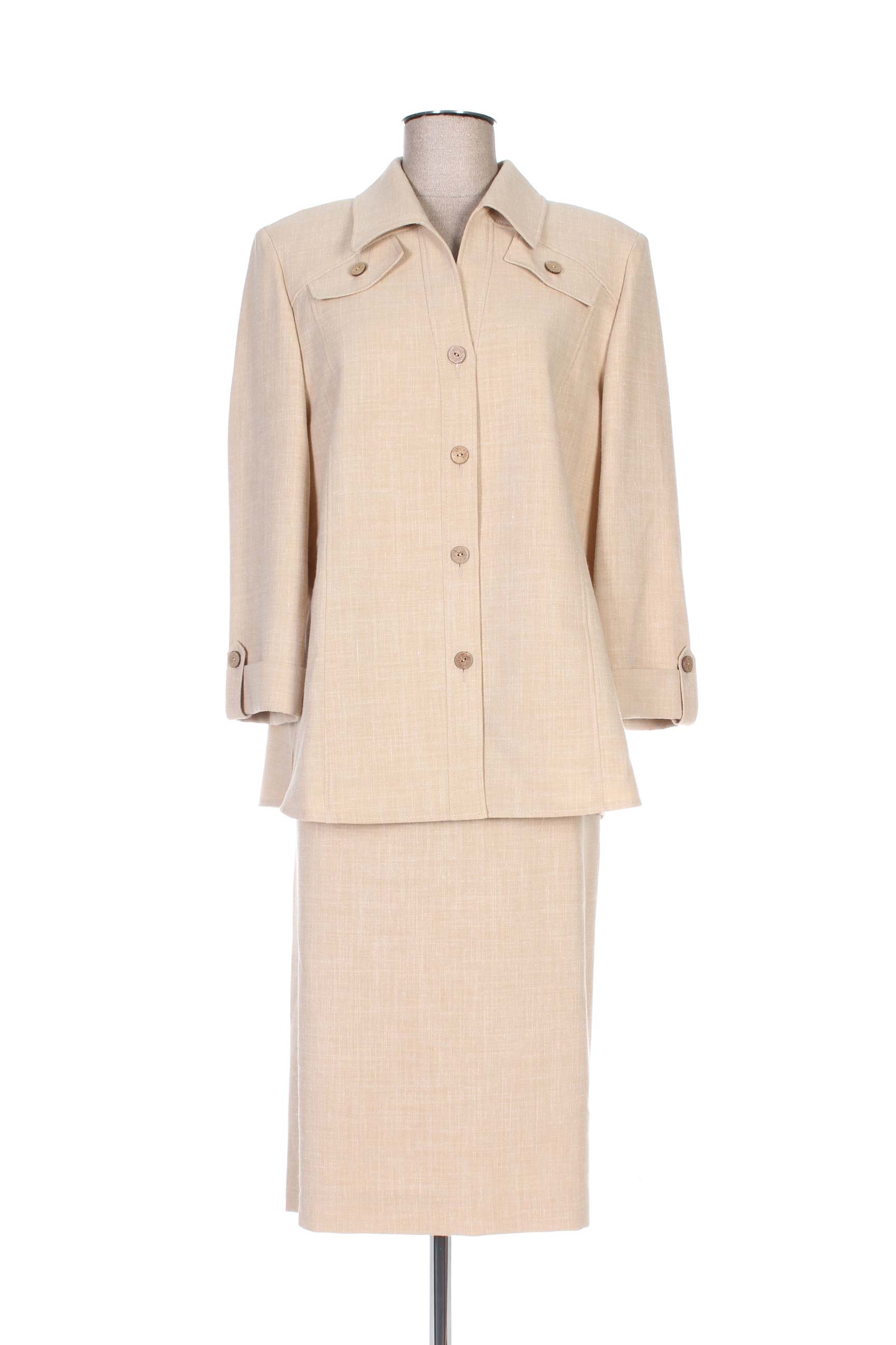 Nonet Jupe Veste Femme couleur beige