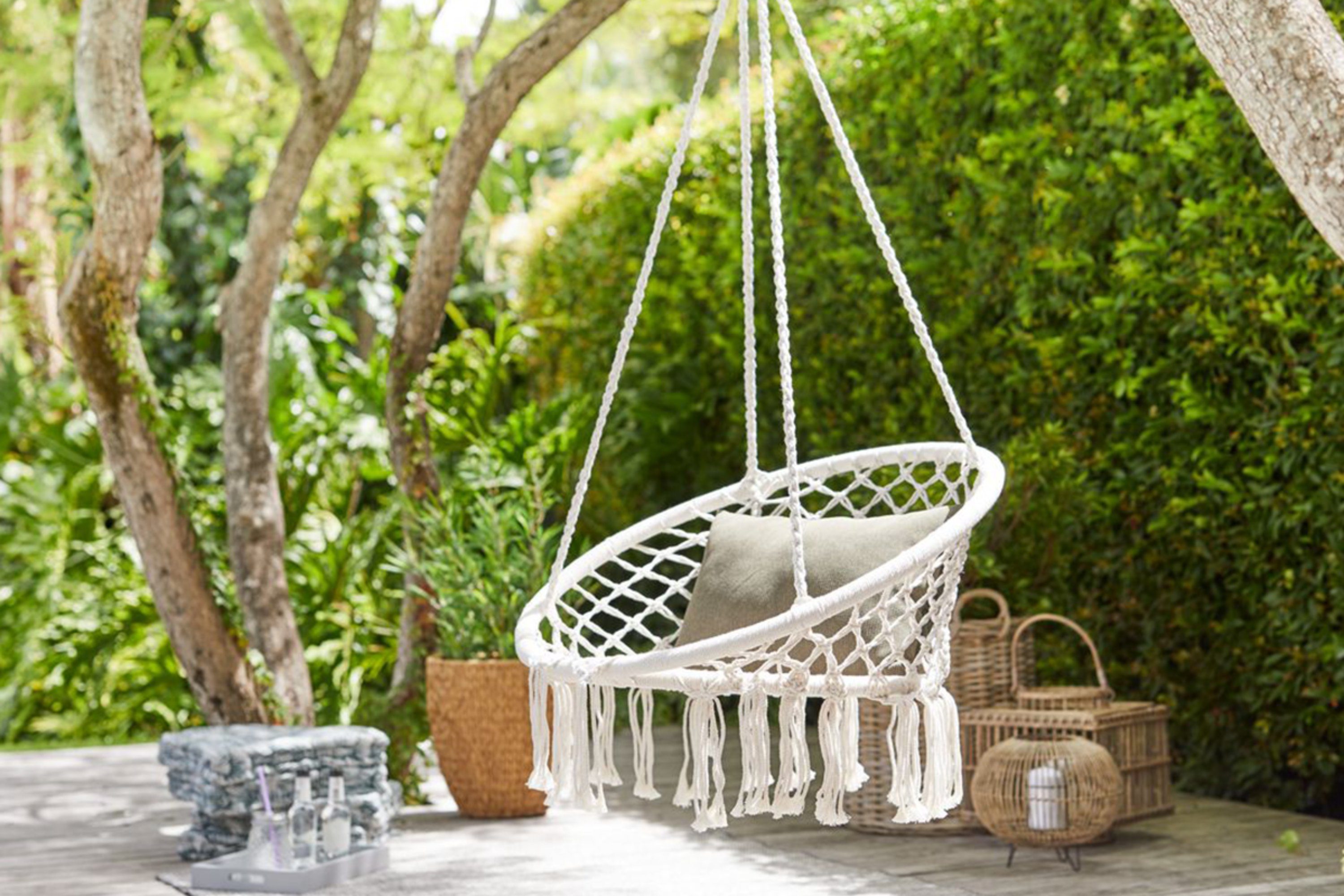 Konsimo Hängesessel WARDI Hängestuhl Hängesitz Hängeschaukel (1-St), Boho-Stil