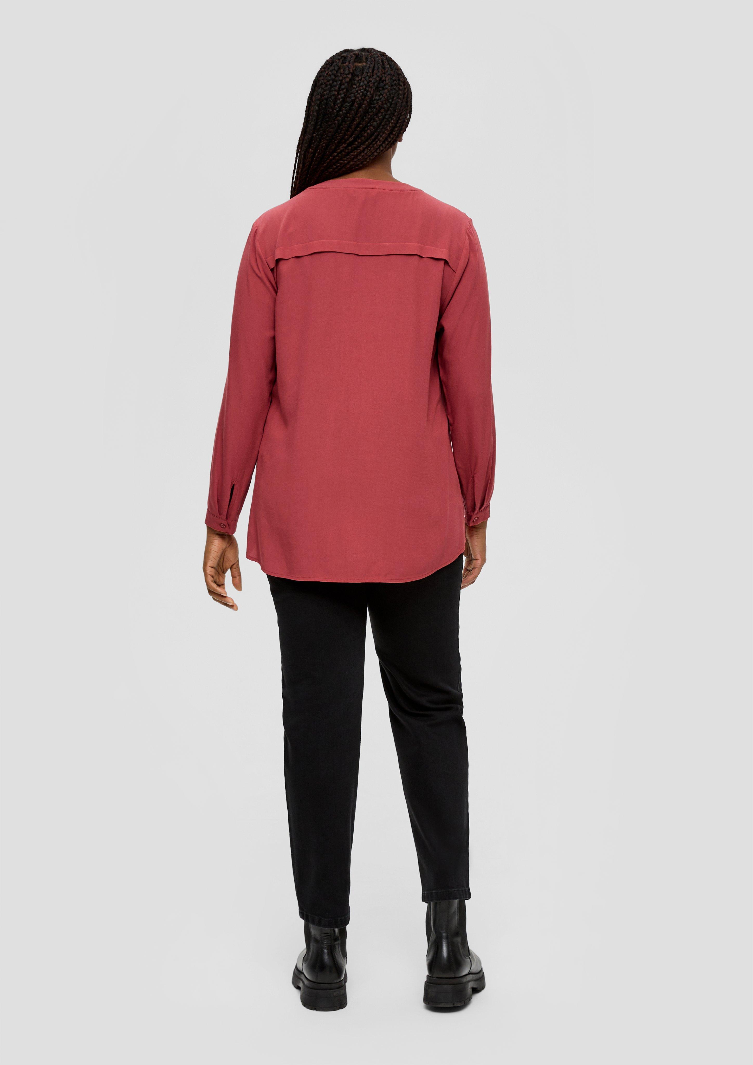 Crêpe-Bluse mit Passe  2136469-3555