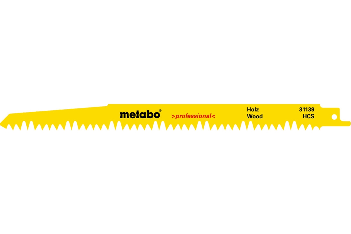 Metabo Tilbehør 631488000 Bajonetsavklinger træ 240x1,5mm 5 stk.
