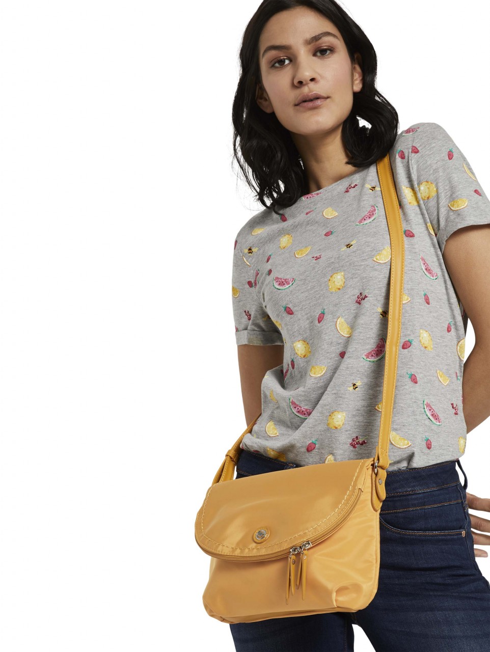 TOM TAILOR Handtaschen gelb VENEZIA Flap bag, yellow, yellow