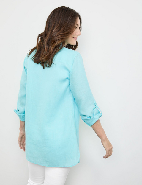Longbluse aus Leinen