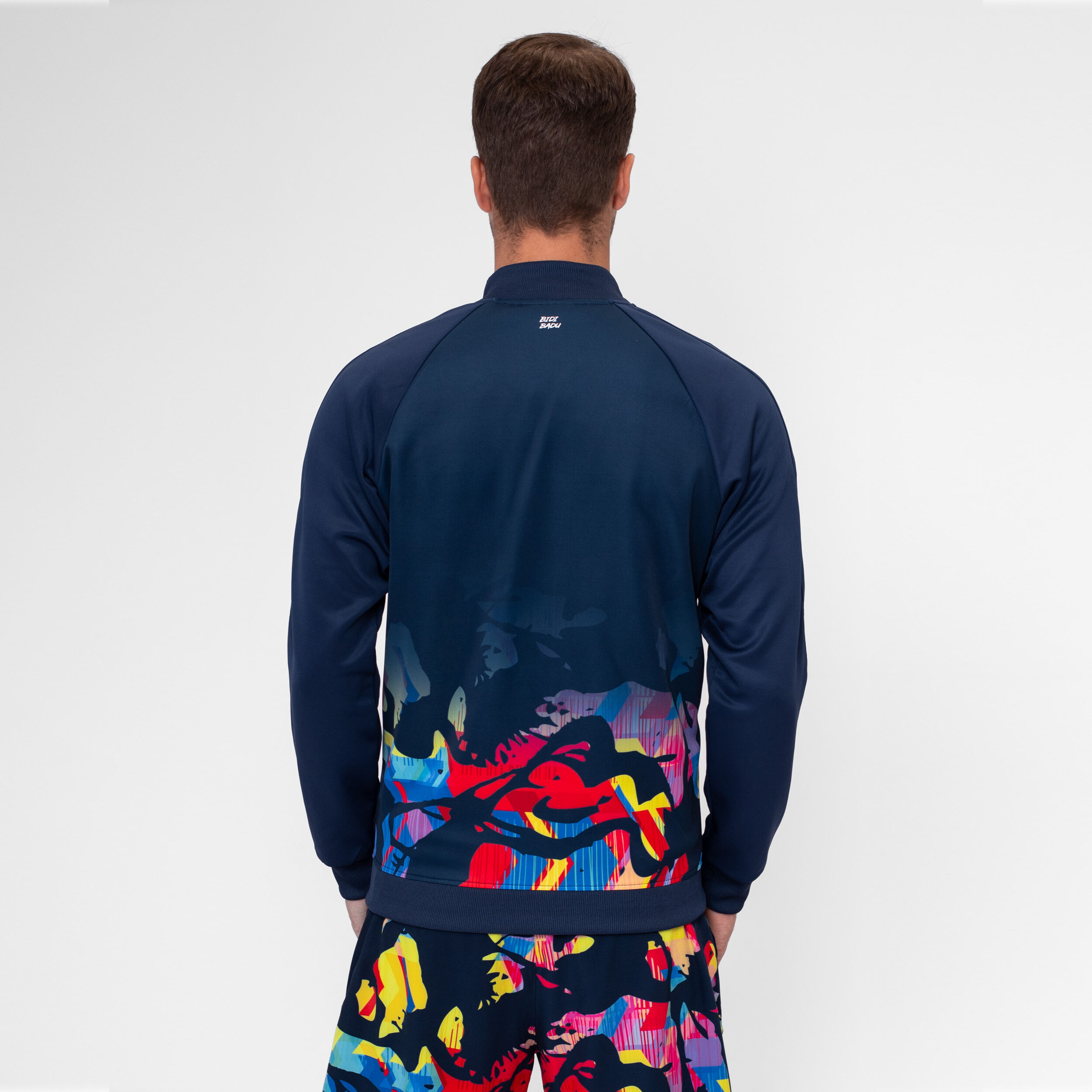 Wild Arts Printed Trainingsjacke Herren - Dunkelblau, Mehrfarbig