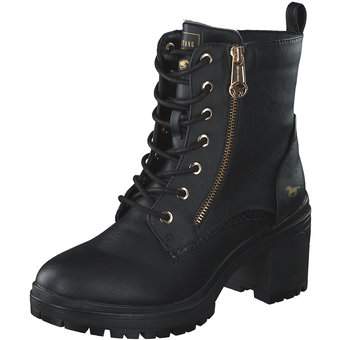 Mustang Schnürstiefelette in schwarz