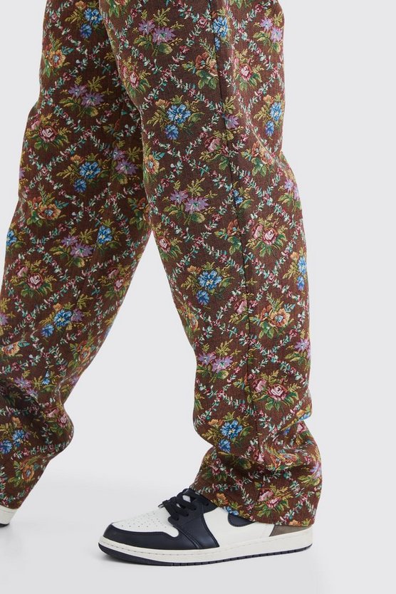 Florale Hose mit festem Bund