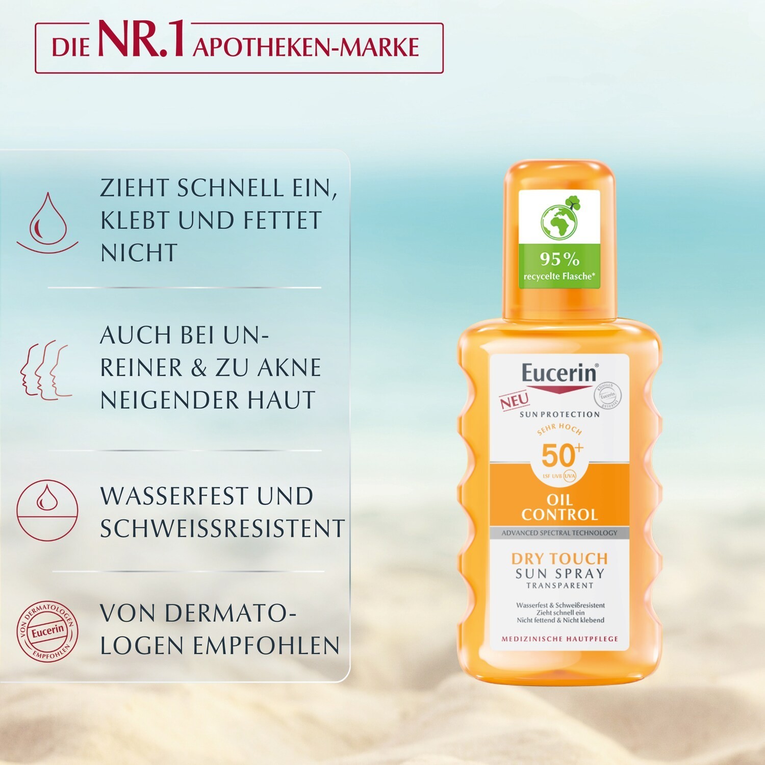 Sun Oil Control Body Transp.Spray LSF 50+
