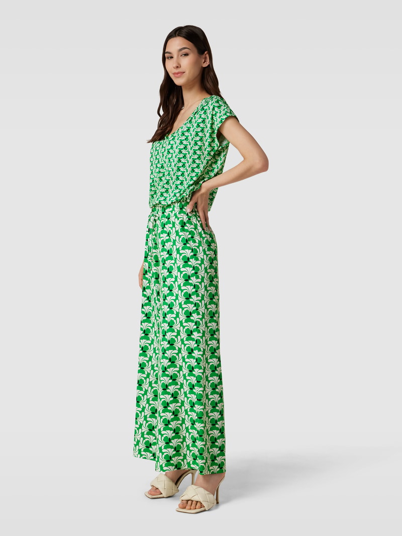 Jumpsuit mit Allover-Muster in grün