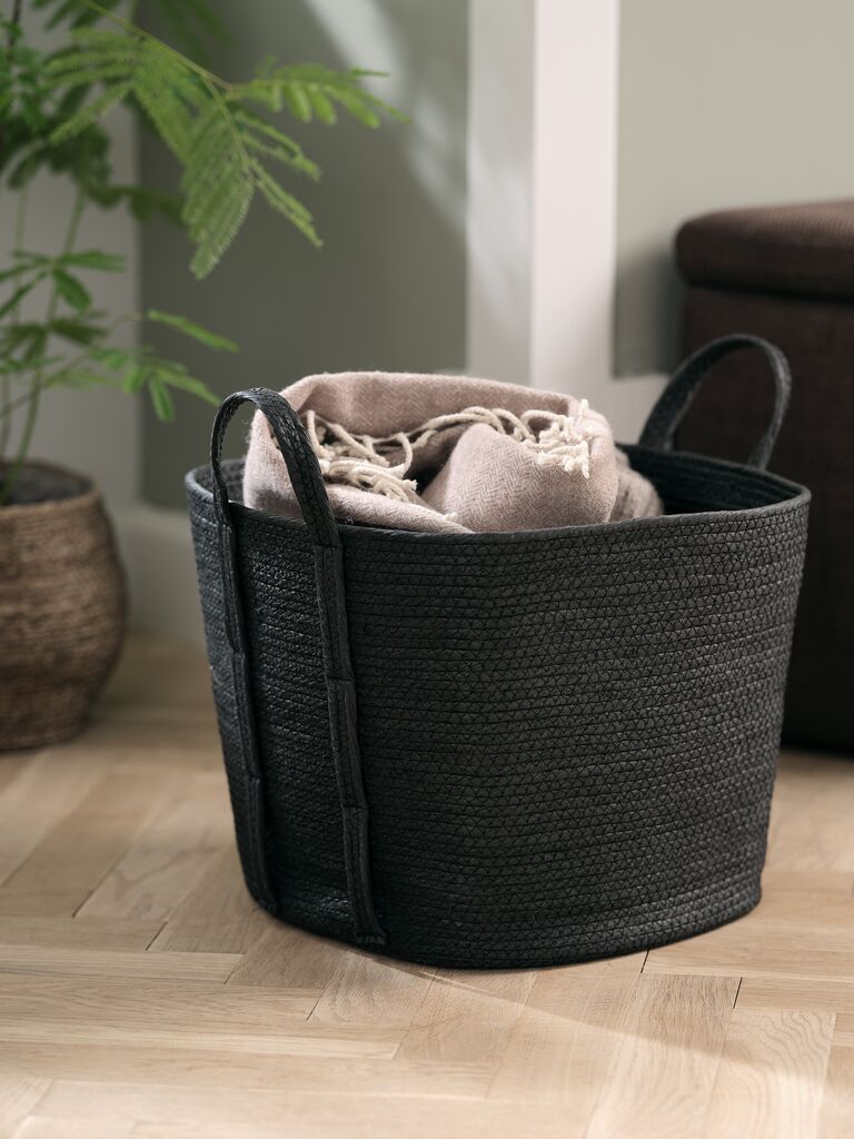 HJALTI Corbeille HJALTI L37xP37xH32cm noir