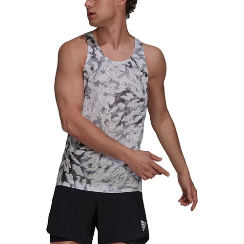 ADIDAS HERREN FAST GRAPHIC PRIMEBLUE SINGLET