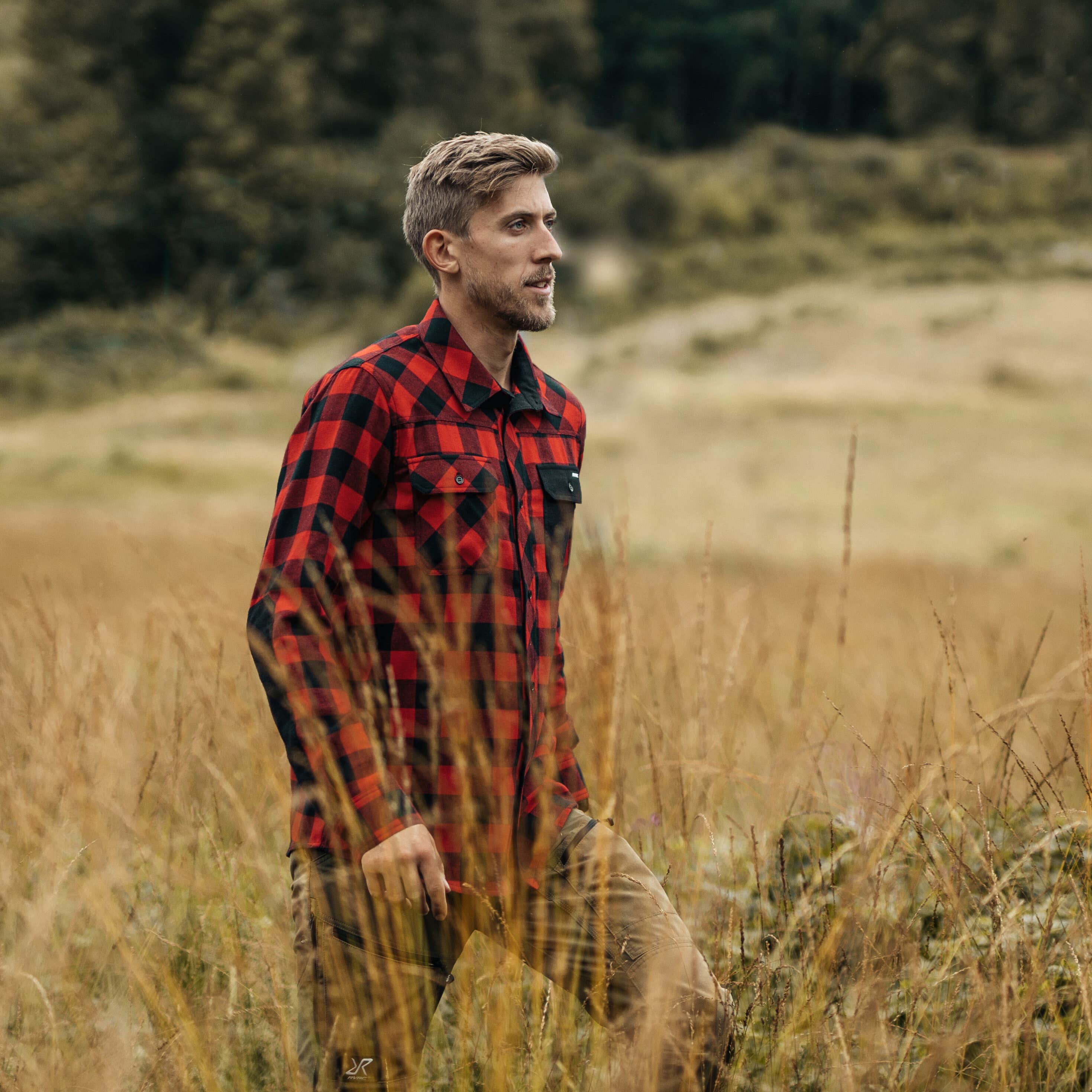 Campfire Shirt Homme Black/Dark Red
