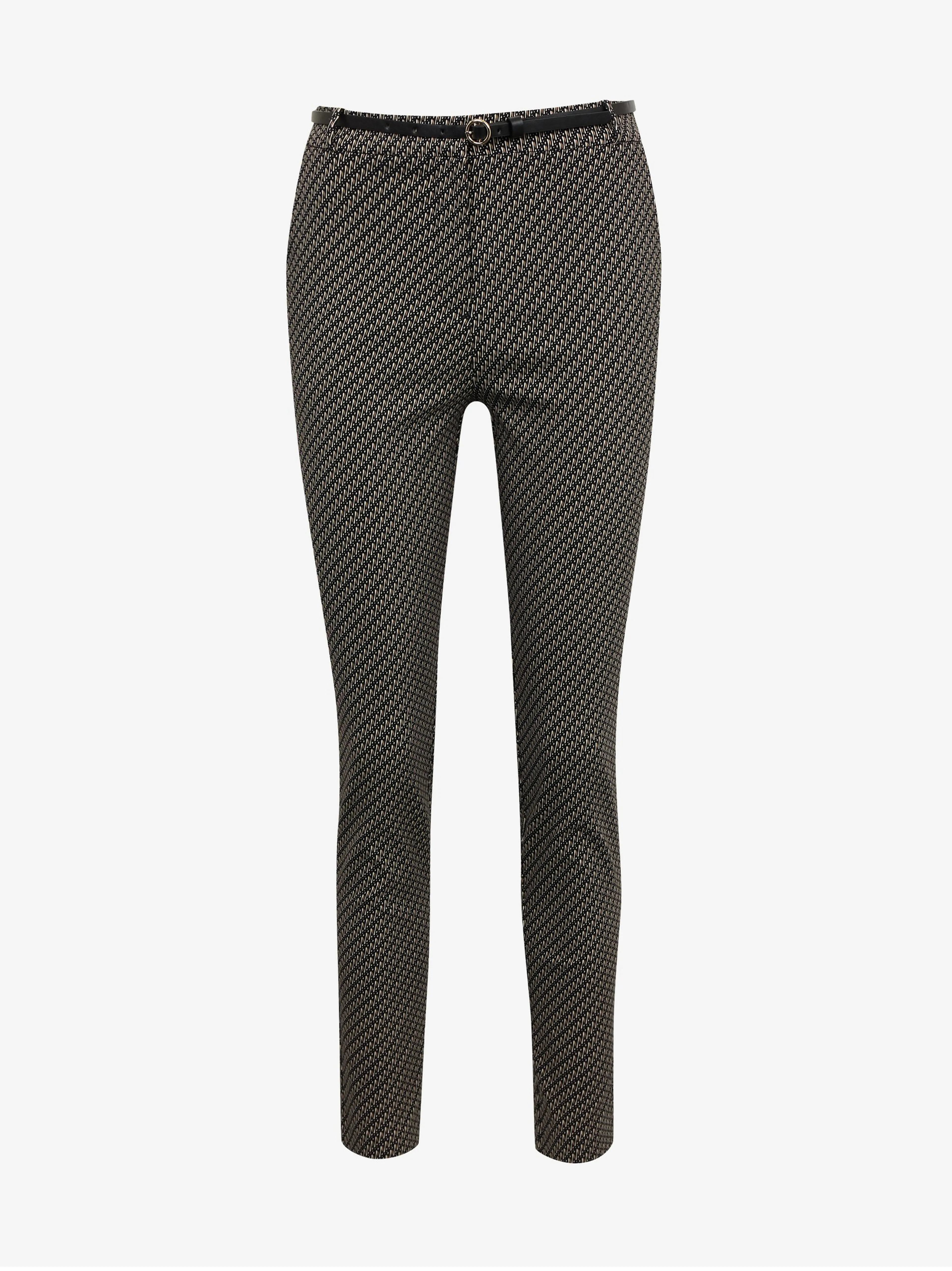 Schwarz-weiß gemusterte Damenhose ORSAY