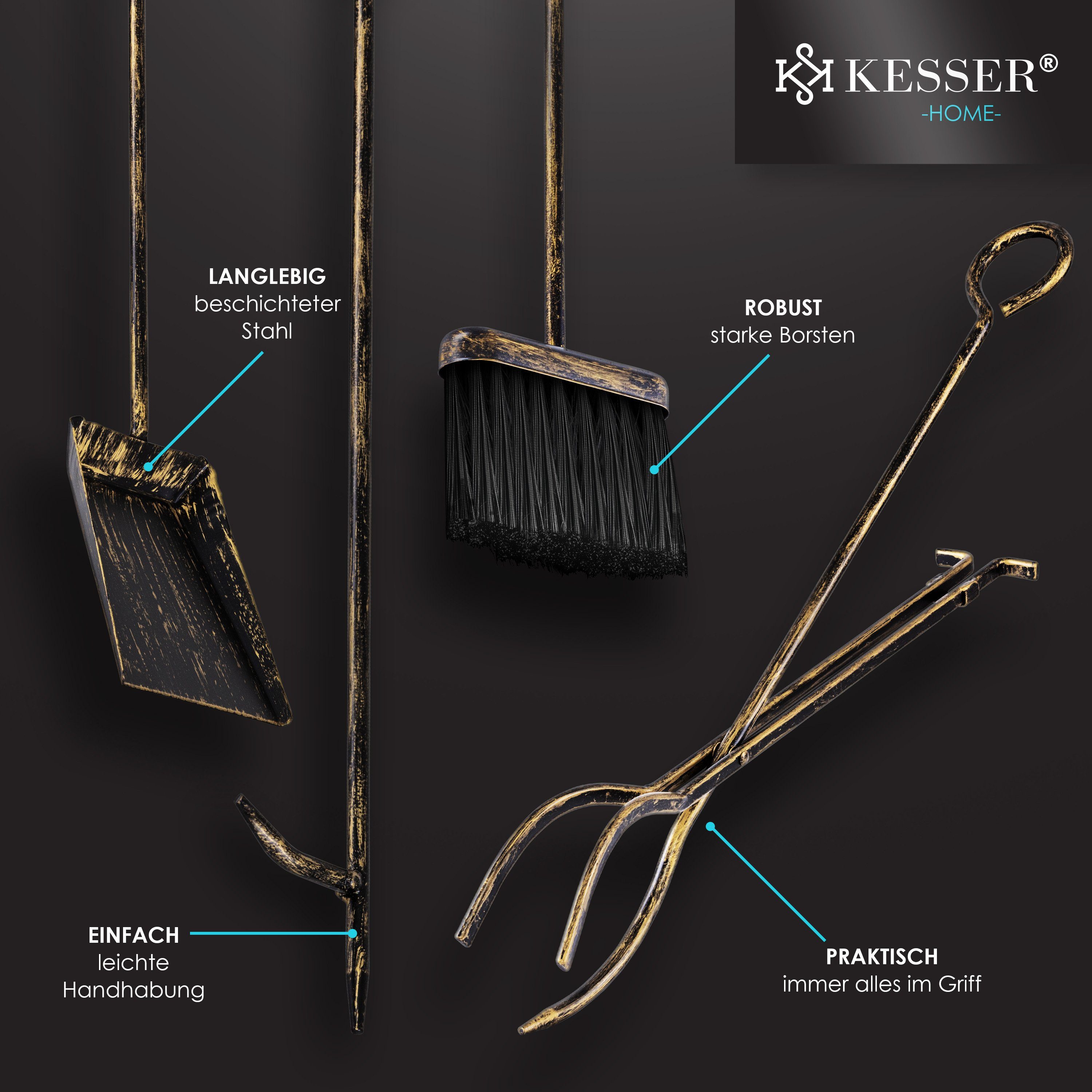 KESSER Kaminholzregal, Kaminholzregal 5-teiliges Set Kaminholzständer Feuerholzablage