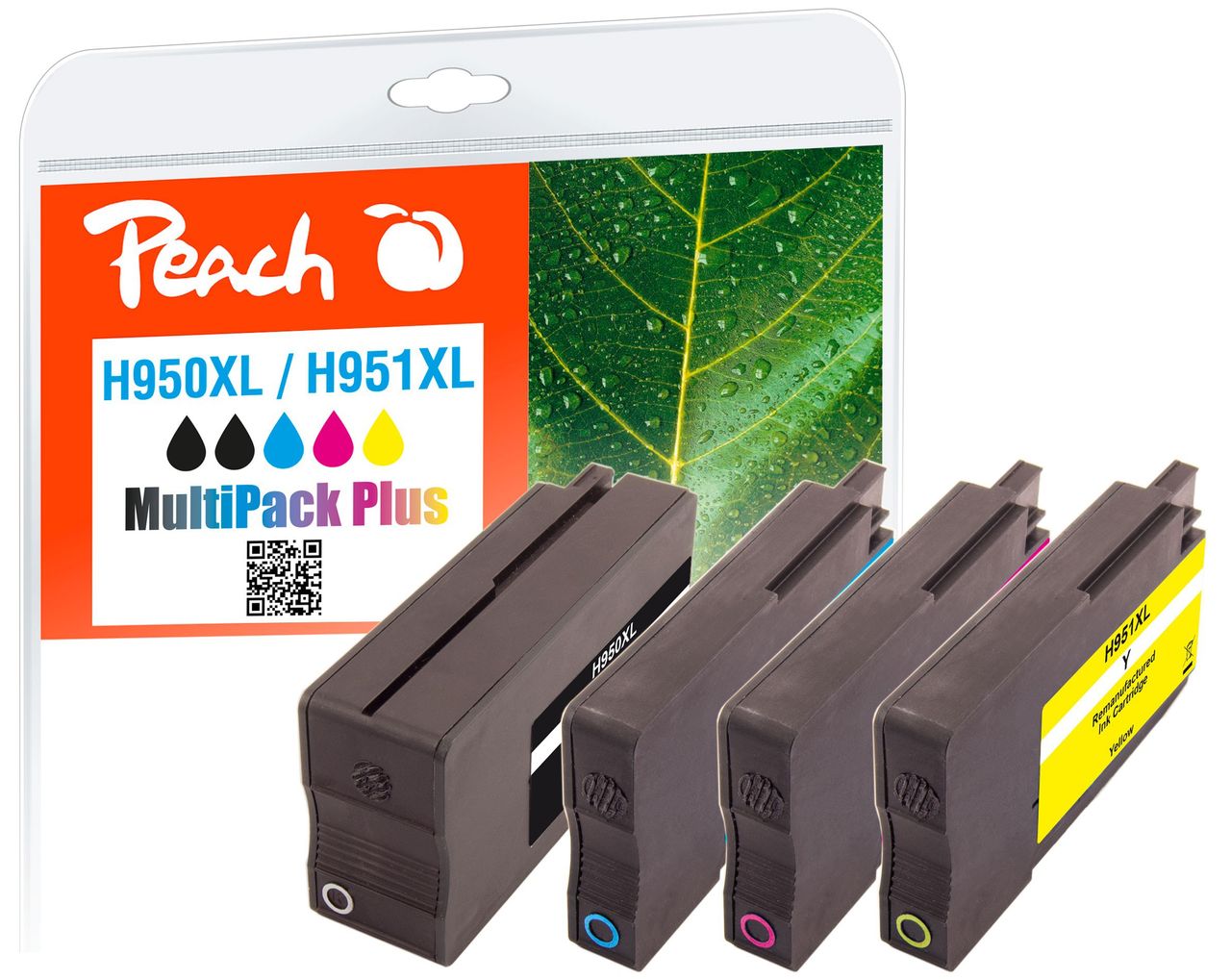 Peach SparPackPl. Tintenpat. ersetzt HP No. 950XL, No. 951XL